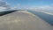 Aerial view of the Dune du Pilat - the largest sand dune in Europe, Arcachon,France