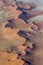 Aerial view dunes of Sossusvlei. Namib-Naukluft National Park. Africa.