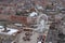 Aerial view of the Dunkirk, France Christmas Market