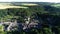 Aerial view of Durbuy, famous city in Belgium, Europe