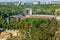 Aerial view of the Dynamo Stadium in Kharkiv