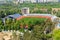 Aerial view of Dynamo Stadium in Kharkiv, Ukraine