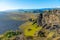 Aerial view of Dyrholaey beach, Iceland