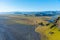 Aerial view of Dyrholaey beach, Iceland