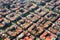 Aerial view of Eixample district. Barcelona, Spain