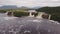 Aerial view of El Hacha waterfall. Canaima National Park