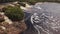 Aerial view of El Hacha waterfall. Canaima National Park