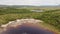 Aerial view of El Hacha waterfall. Canaima National Park