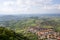 Aerial view of the emilia romagna coast from The republic of San