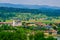 Aerial view of Emmersdorf an der Donau town in Austria...IMAGE