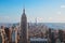 Aerial view of Empire State Building & Manhattan