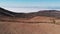 Aerial view of empty and lifeless desert landscape near a volcano. Lunar or Martian view. Teide National Park, Tenerife