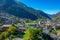 Aerial view of Encamp, Andorra