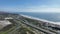 Aerial view of Encinitas Coastown in San Diego, California