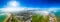 Aerial view of the english coast in Folkestone, Kent