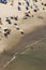 Aerial view of Enseada Beach at Guaruja SP Brazil