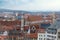 Aerial view of Erfurt City with Preachers Church and Paulsturm - Erfurt, Thuringia, Germany