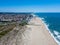 Aerial view of Espinho beach - Porto - Portugal