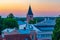 Aerial view of Estonian town Tartu