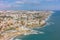 Aerial view of Estoril coastline near Lisbon in Portugal