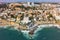 Aerial view of Estoril coastline near Lisbon in Portugal