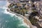 Aerial view of Estoril coastline near Lisbon in Portugal