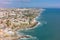 Aerial view of Estoril coastline near Lisbon in Portugal