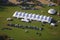 Aerial view of event tent in Vermont.