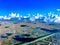 aerial view of the Everglades sawgrass recreation park in Florida