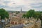 Aerial view of the Exeter College and Oxford cityscape