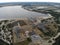 Aerial view of F60 overburden conveyor bridge.