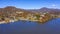 Aerial view Fall Landscape in Lake Junaluska, North Carolina