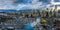 Aerial View of False Creek, Granville Island, and Yaletown, in Vancouver