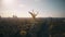 Aerial view of the famous Berlin Victory Column in Germany