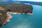 Aerial view of famous Canyons of Capitolio`s lagoon.