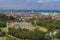 Aerial view of the famous Palace of Holyroodhouse