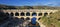 Aerial view of famous Pont du Gard