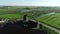 Aerial view of famous windmills of Zaanse Schans, Zaandam near Zaandijk and Amsterdam, Netherlands. Famous dutch places