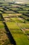 Aerial view of farm fields