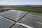 Aerial View of Farmland and Greenhouses