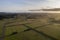 Aerial view on farmland on Ruawai area in Northland, New Zealand