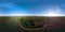 Aerial view of farmland VR360