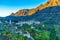 Aerial view of Fataga village at Gran Canaria, Canary Islands, Spain