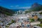 Aerial view of favela Rocinha