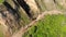 Aerial view of the final stage of the Enduro extreme race on the seashore in 4K.