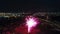 Aerial View Fireworks Gloucester New Jersey Philadelphia Background