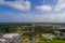 Aerial view of the first diverging diamond interchange on the Alabama Gulf Coast