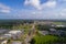 Aerial view of the first diverging diamond interchange on the Alabama Gulf Coast