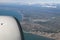 Aerial view of fiumicino-leonardo davinci airport rome italy