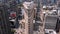 Aerial view of Flatiron building, New York, Manhattan. Residential and business buildings from above